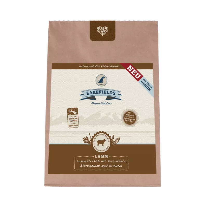 Lakefields Lammfleisch mit Kartoffeln für kleine Hunde 1kg